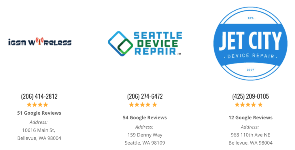 seattle iphone screen repair shops