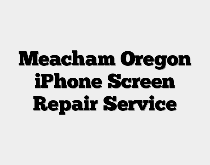 Meacham Oregon iPhone Screen Repair Service