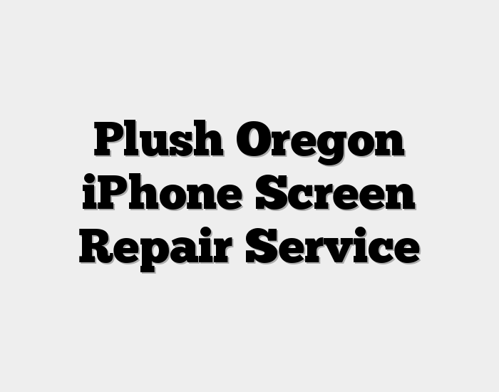 Plush Oregon iPhone Screen Repair Service