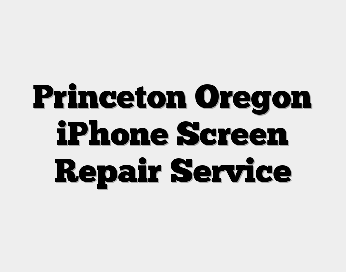 Princeton Oregon iPhone Screen Repair Service